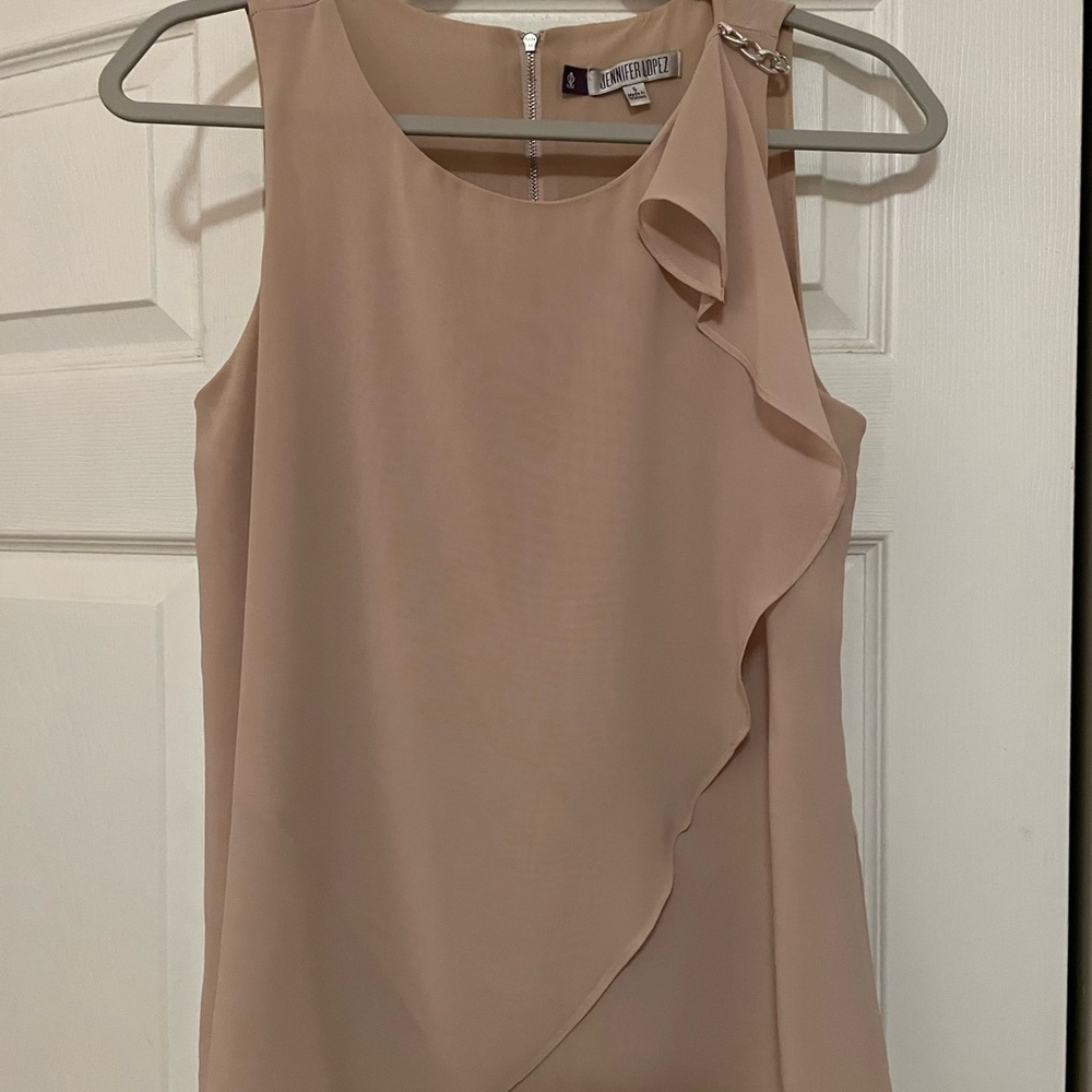 Pale pink tank top blouse